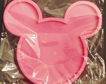 Large Mouse Coaster Mold - Shiny Silicone / 6 x 6-1/2 inch / Food Grade / Non-Toxic / DIY Resin Crafts