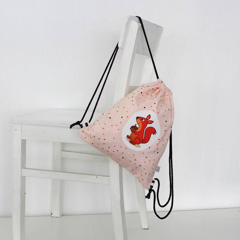 Kids Backpack \u2013 confetti squirrel