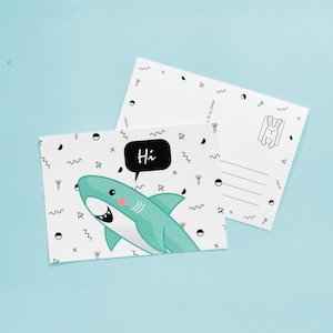 Postal - Hi Hai - Hello Sea Water Animals 80s 90s
