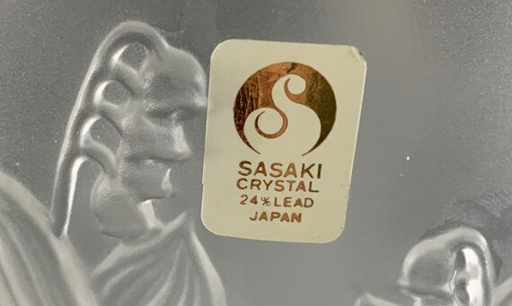 Sasaki Japan Lily of the Valley Lead Crystal Vase - Etsy