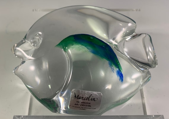【在庫限り】 Crystal Art Marcolin Fish Etsy - Figurine/paperweight 工芸品