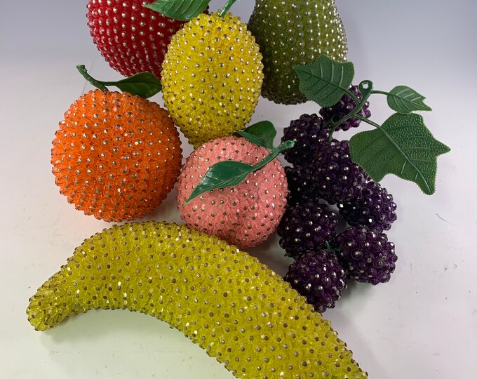 Vintage Beaded Fruit 7 Piece Collection Etsy
