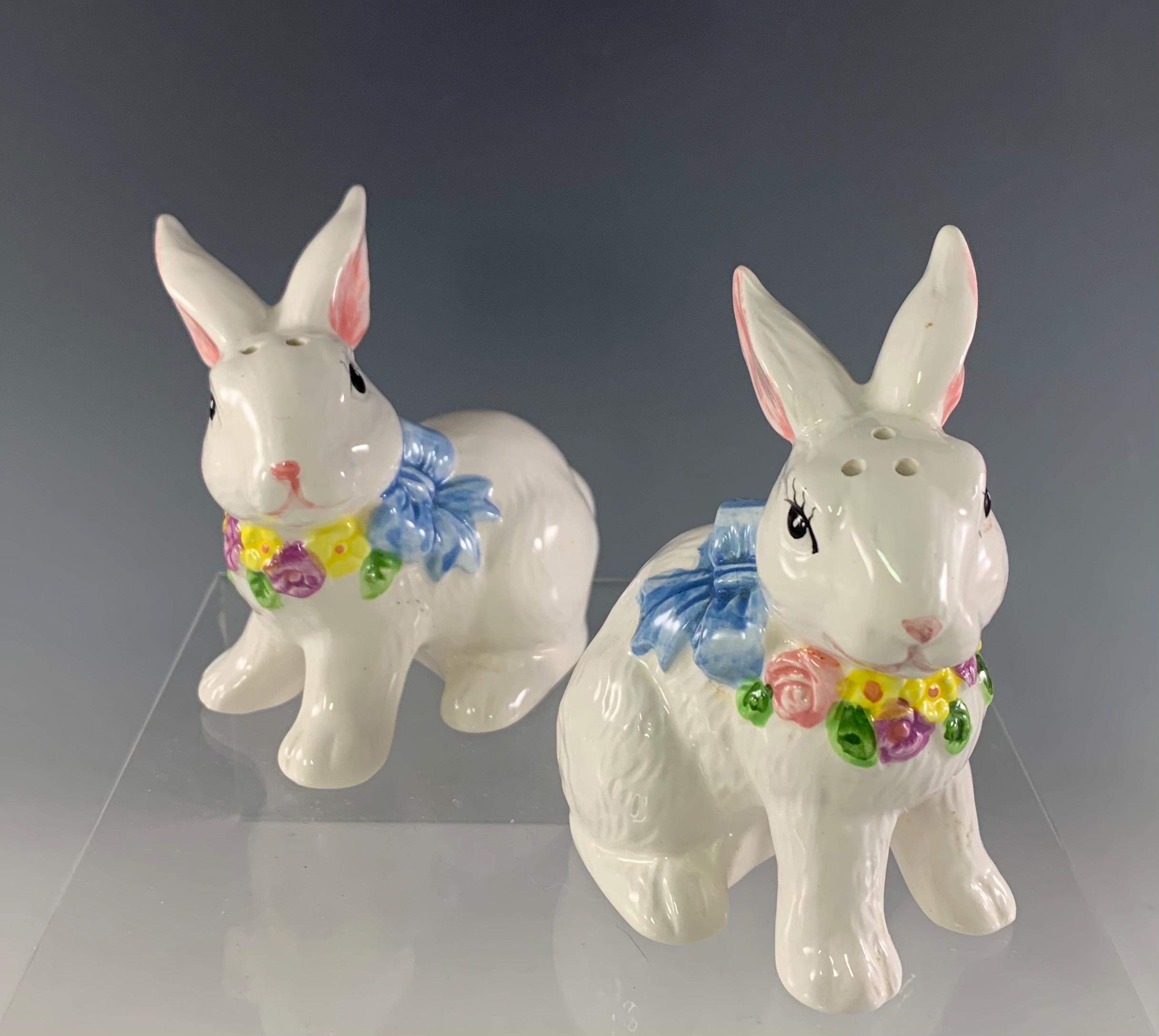 Springtime Bunny Salt and Pepper Shakers