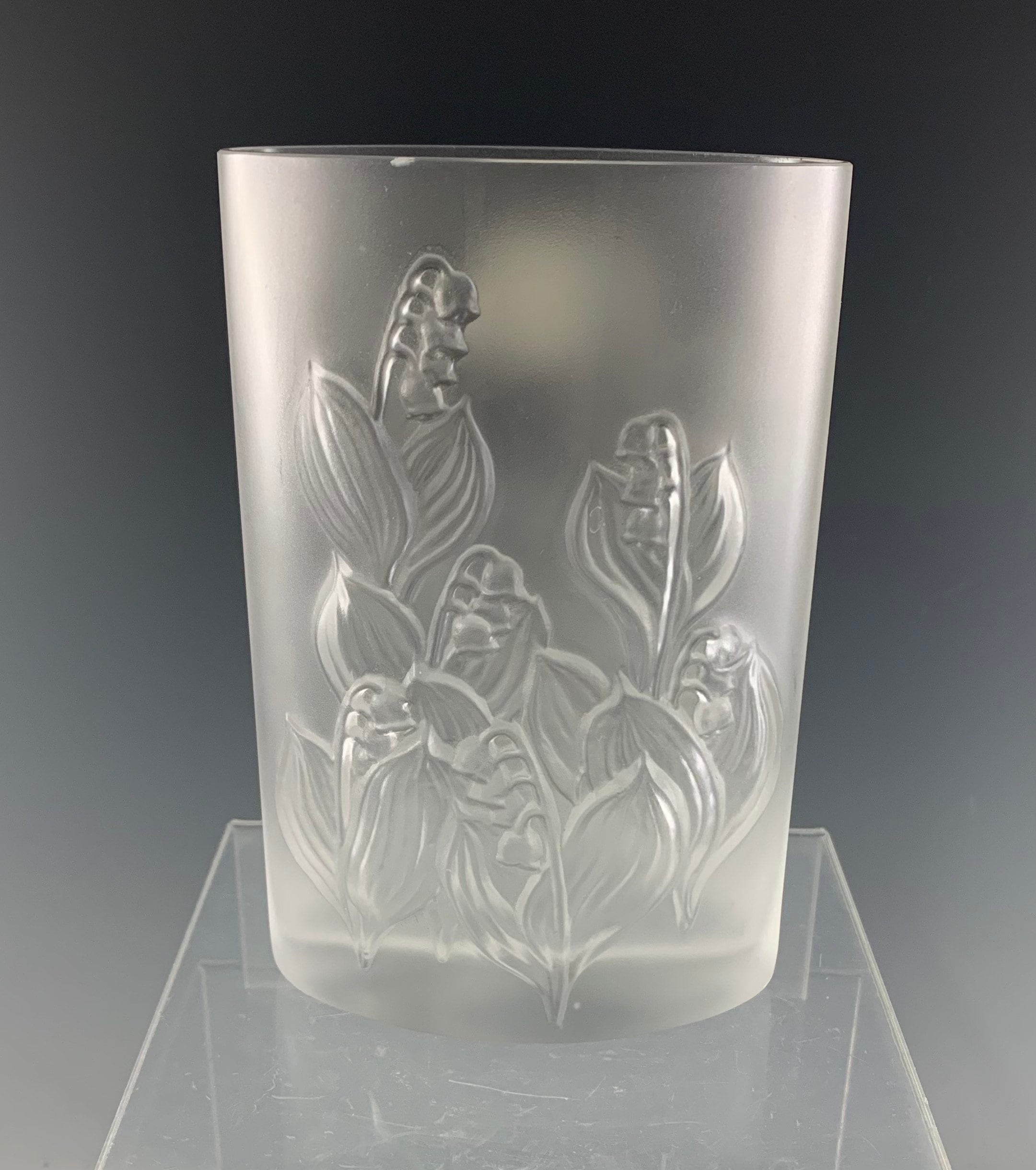 Sasaki Japan Lily of the Valley Lead Crystal Vase - Etsy