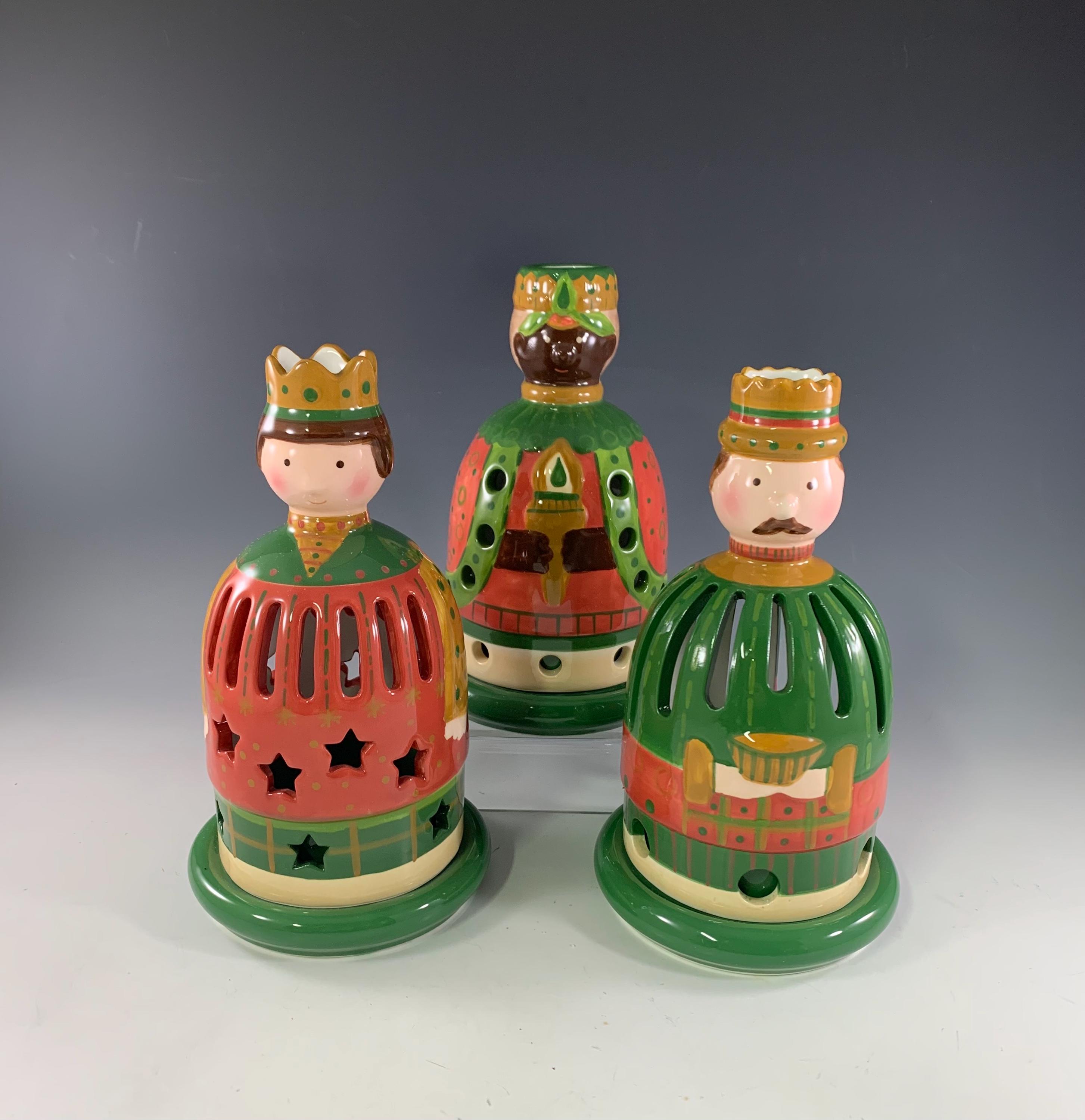 Villeroy and Boch Christmas Tartan 3 Wisemen Candleholders - Etsy