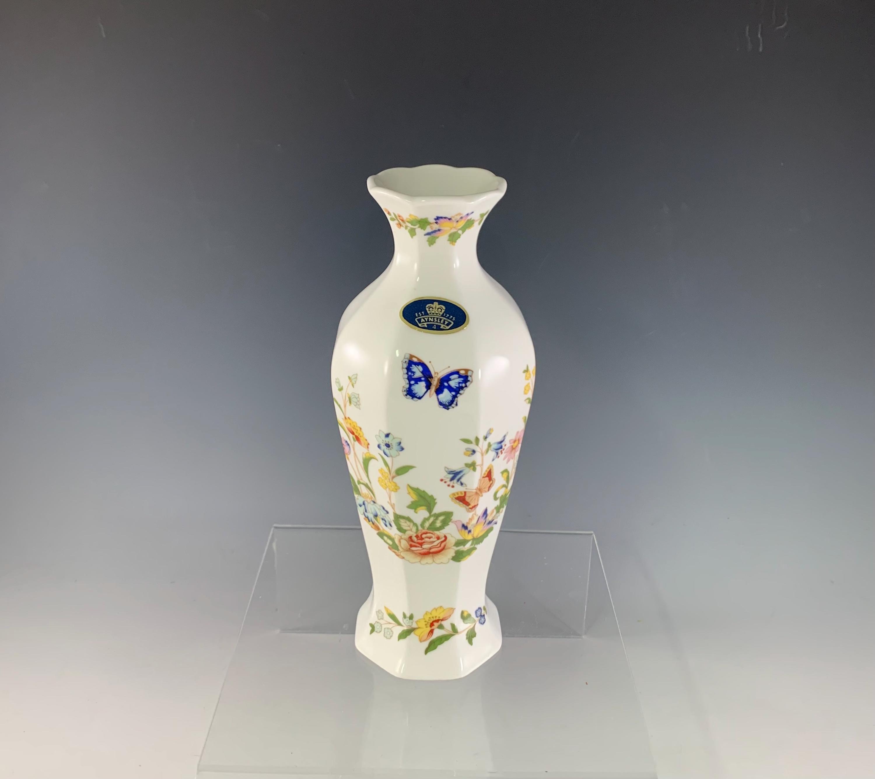 AYNSLEY 花瓶 イギリスから届いたエインズレイの花瓶、コテージガーデン