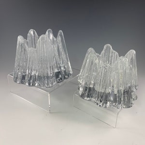 nybro sweden ニーブロー クリスタル ボルケーノ キャンドルホルダー