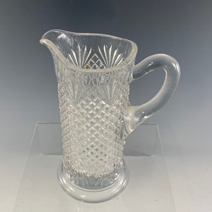 EAPG Model Flint Glass Co. No. 891 (OMN) aka Pineapple and Fan Tankard Creamer circa 1894