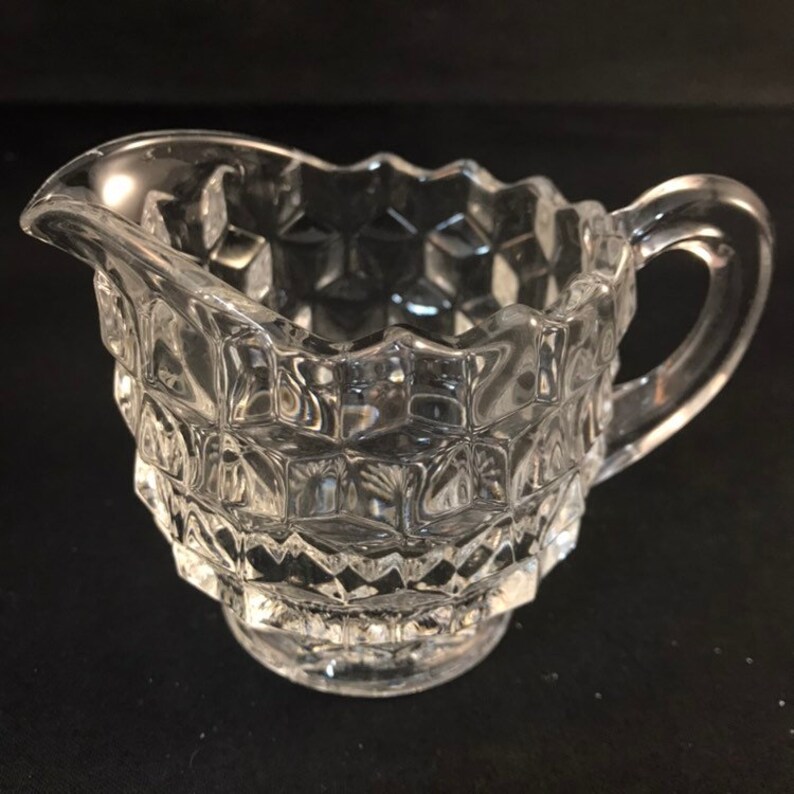 Fostoria American Creamer and Sugar Set Etsy