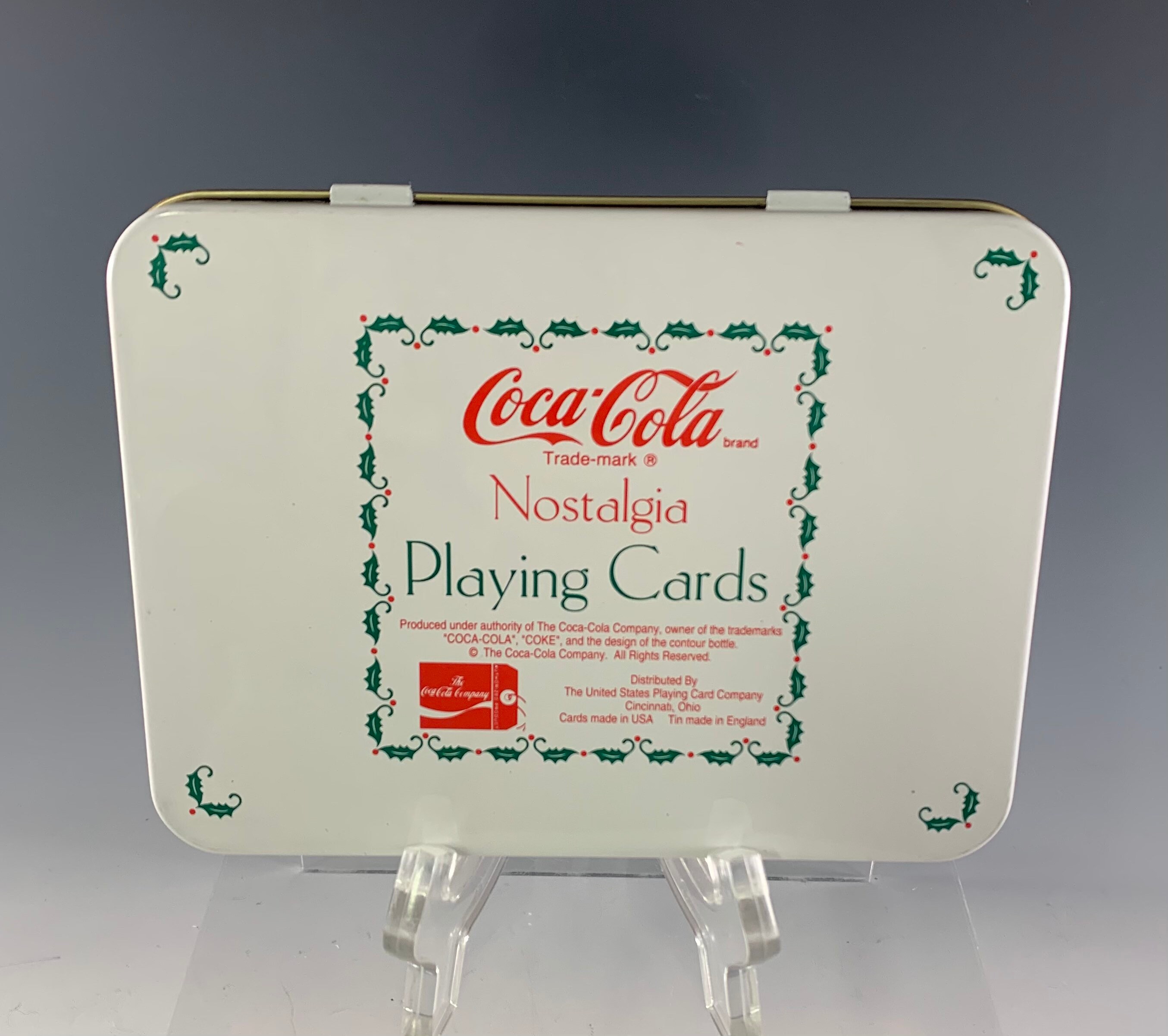 1993 Limited Edition Cocacola Nostalgia Holiday Playing Cards - Etsy