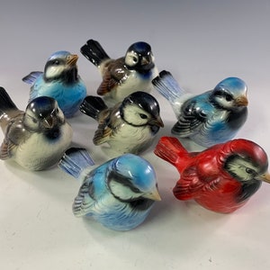 Goebel West Germany Bird Porcelain Figurines in your Choice of Bluebird, Cardinal, or Sparrow (priced individually)