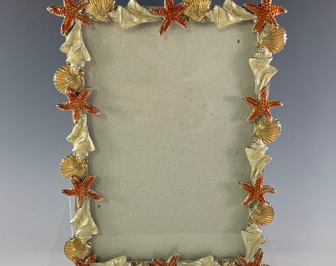 Shoreline Seashell Enameled Photo Frame - Etsy