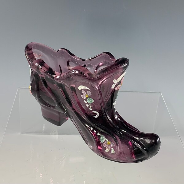 Fenton Glass Slipper Etsy