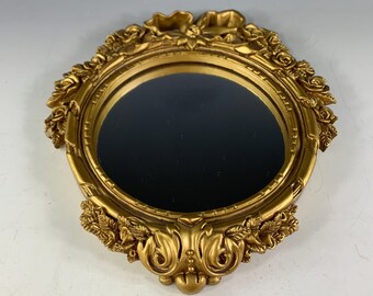 Syroco Style Mirror with Ribbons and Roses