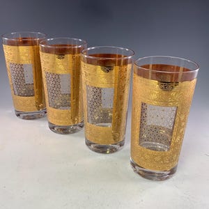 Irene Pasinski Kashmir High Ball Glasses ~ Set of 4
