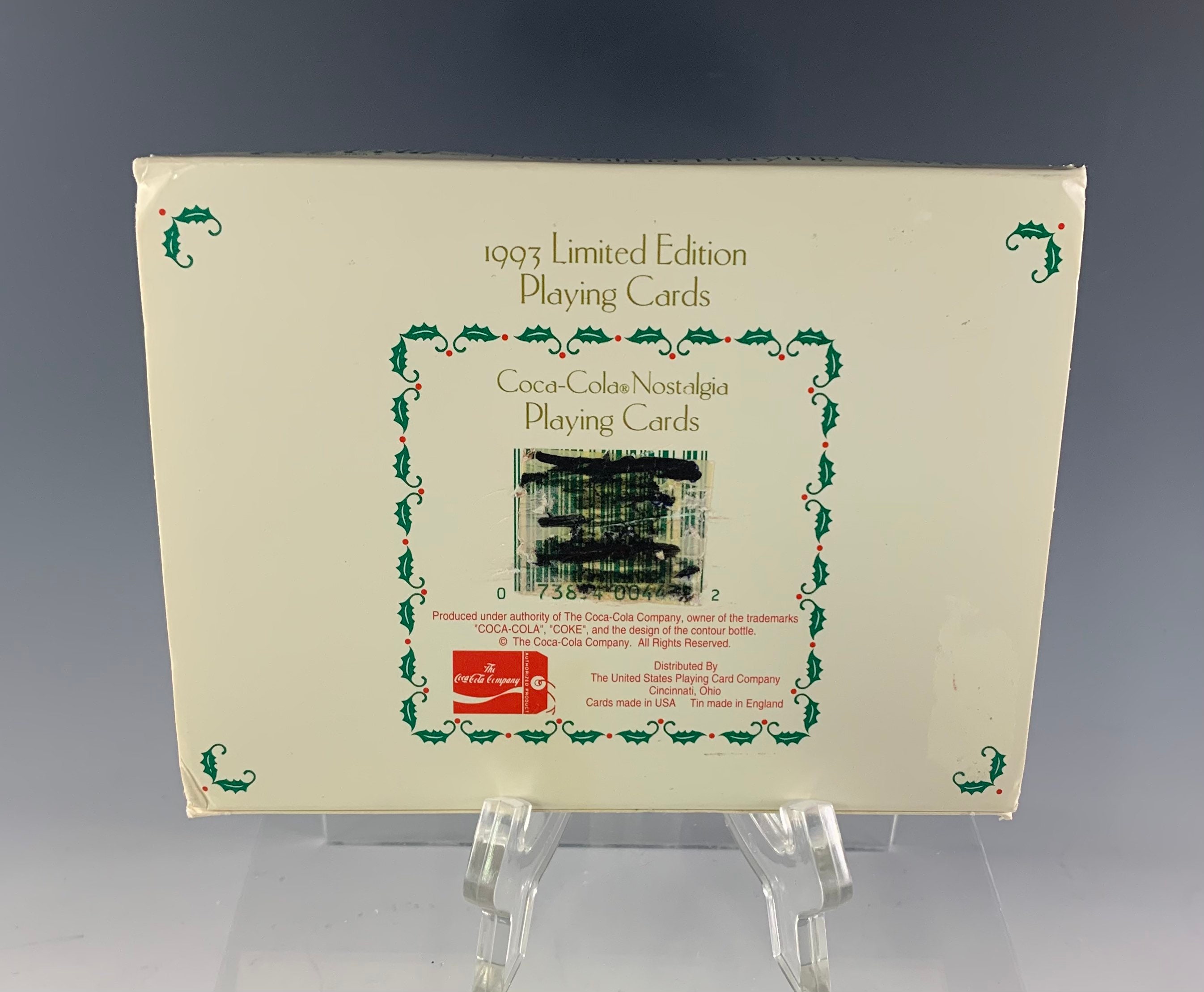 1993 Limited Edition Cocacola Nostalgia Holiday Playing Cards - Etsy