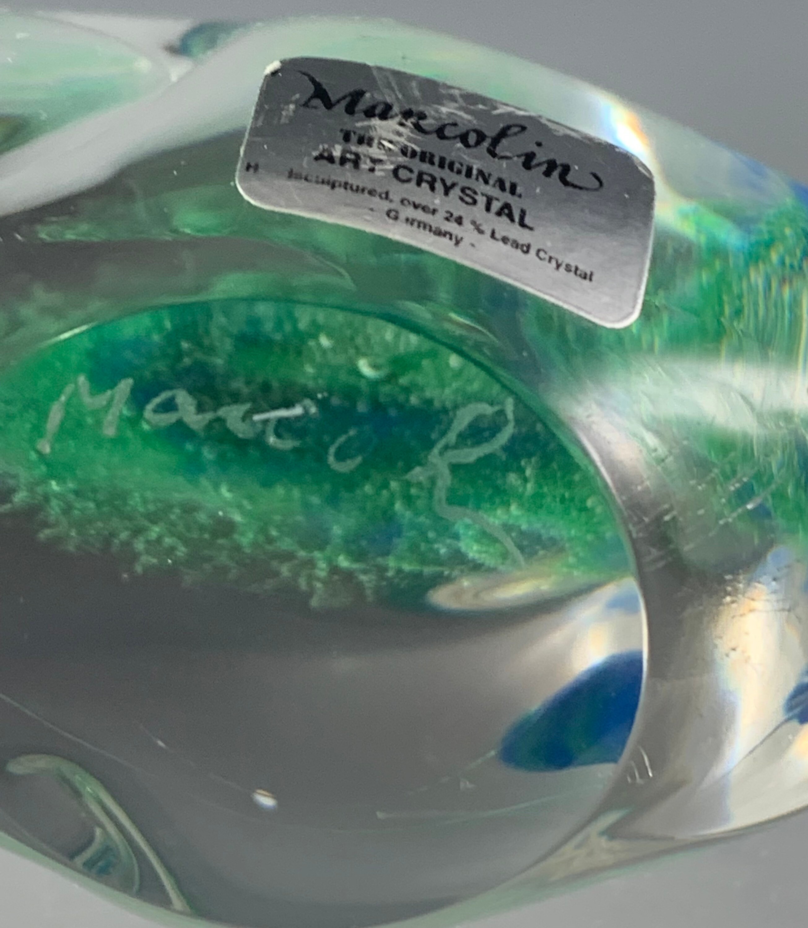 Marcolin Art Crystal Fish Figurine/paperweight - Etsy