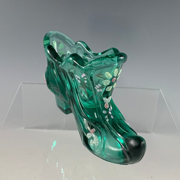 Fenton Glass Slipper Etsy