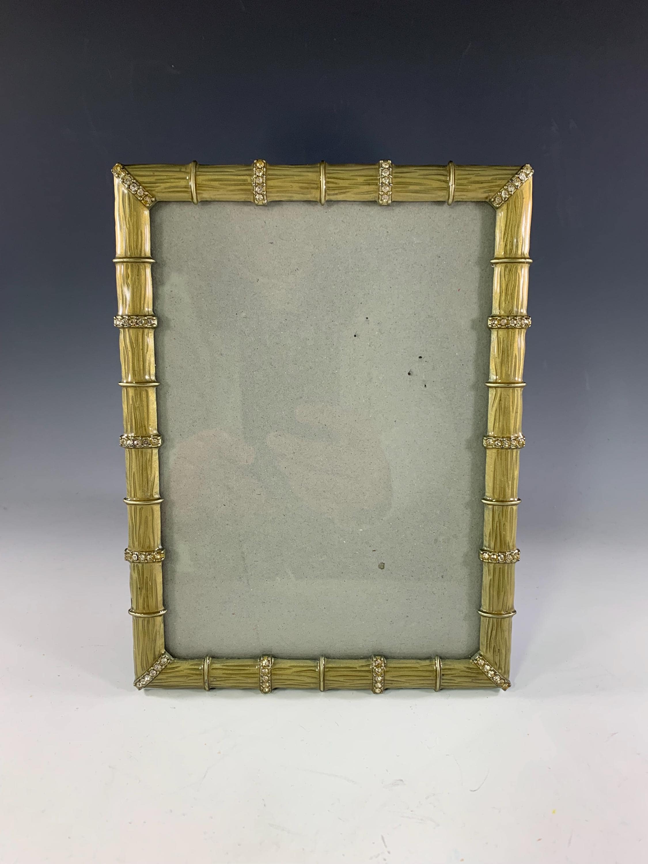 Ashleigh Manor Enameled Bamboo With Crystal Accents Photo Frame - Etsy