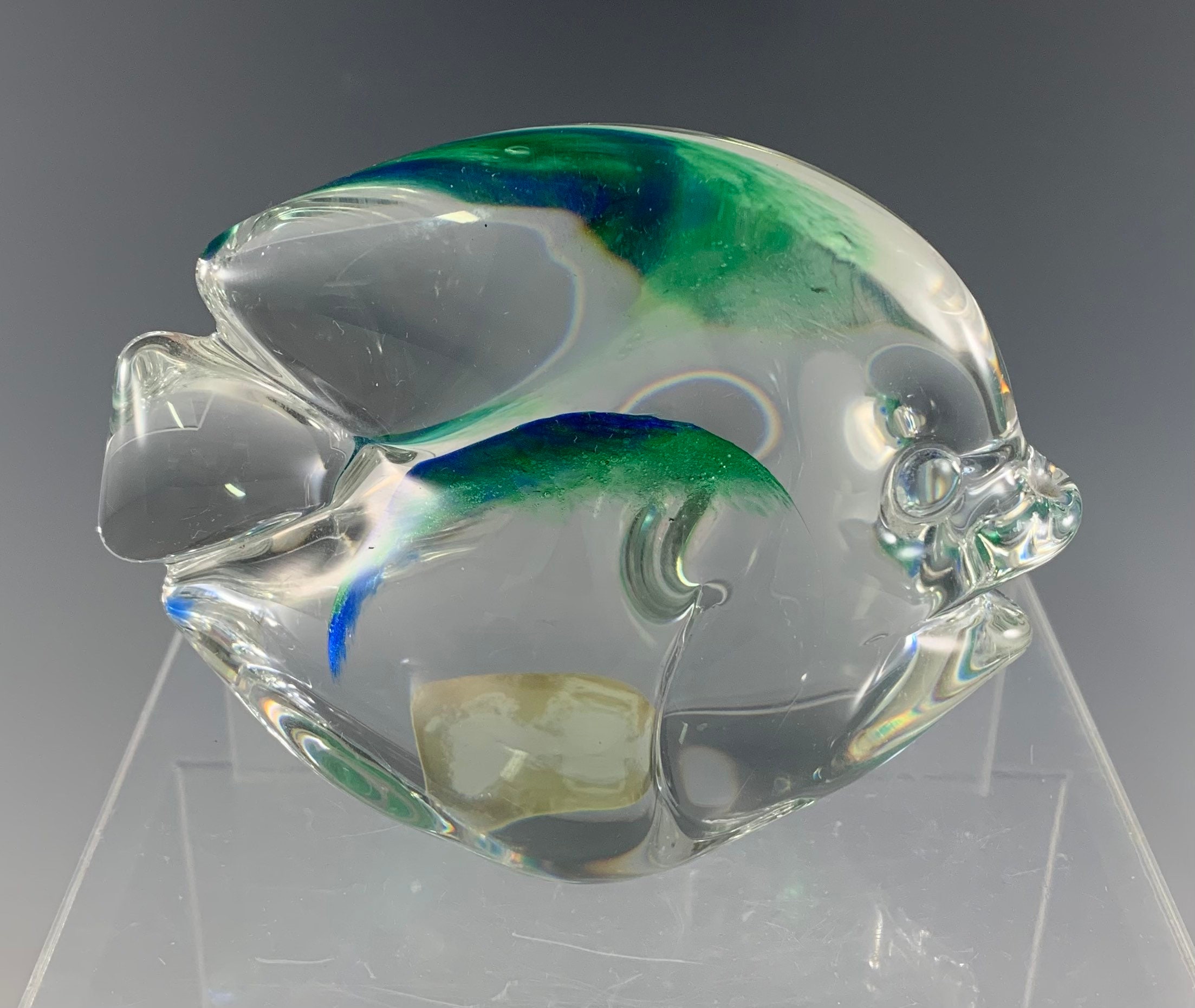Marcolin Art Crystal Fish Figurine/Paperweight - Etsy 日本