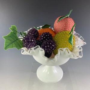 Fenton Silver Crest Double Crimp Comport
