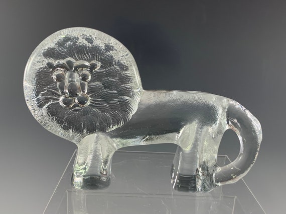 Kosta Boda Large Lion Figurine From the Zoo Series - Etsy