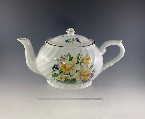 Arthur Wood & Son Spring Floral China Teapot - Etsy