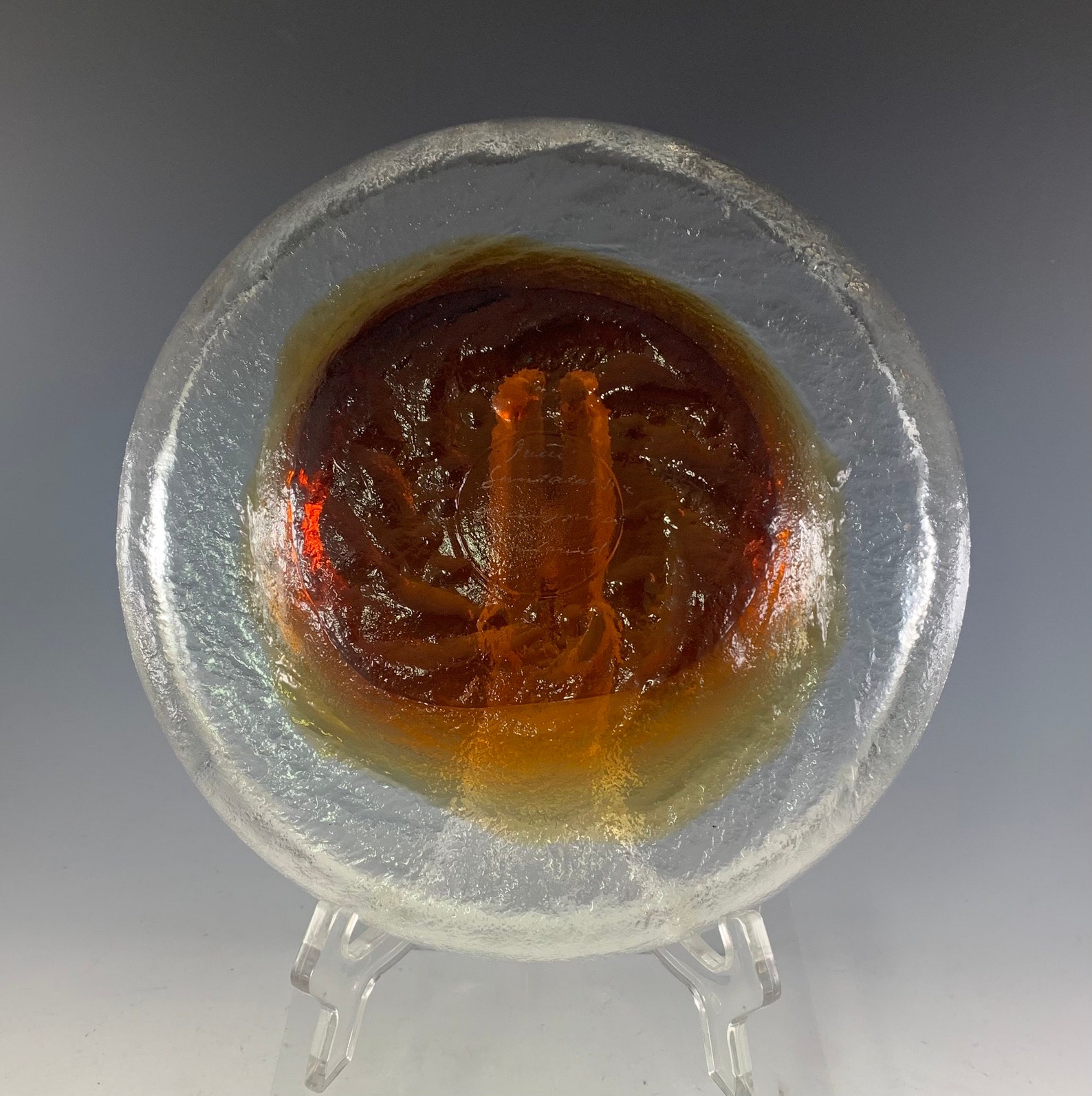 Humppila Finland Kiva Set Low Bowl Signed by Pertti Santalahti C1970s ...