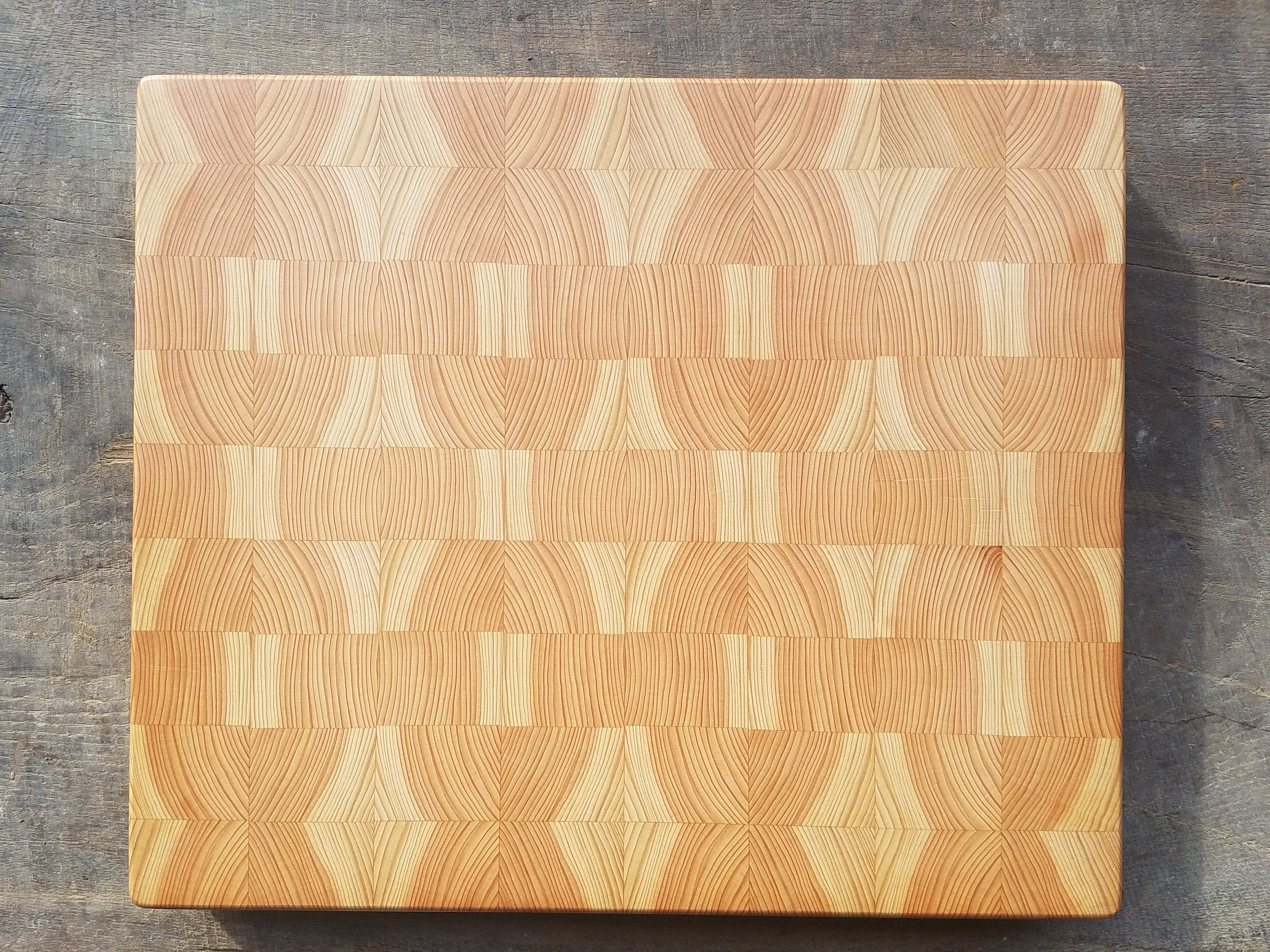 End Grain Cutting Board made of Hinoki Japanese Cypress Etsy