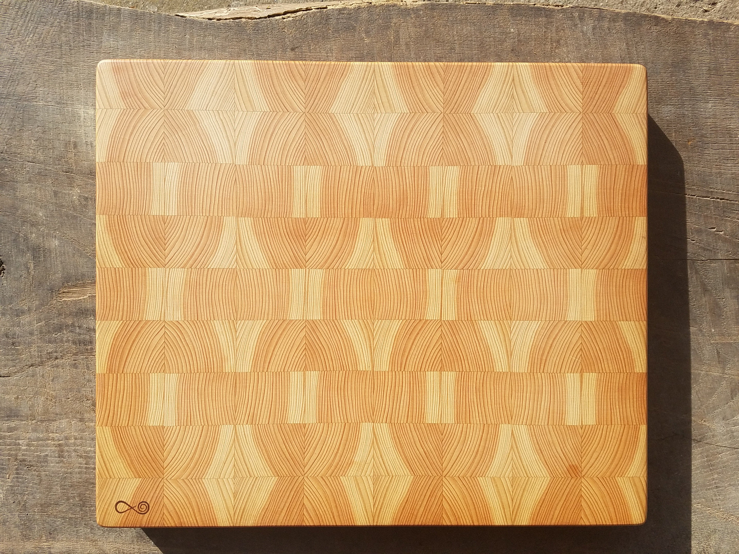 End Grain Cutting Board made of Hinoki Japanese Cypress Etsy