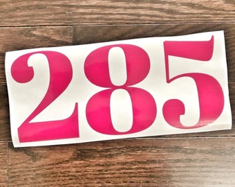 Dirt Racing Number Vinyl Kit