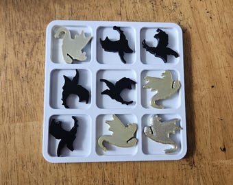 3d Printed Fourth Wing Inspired Dragon Tic Tac Toe
