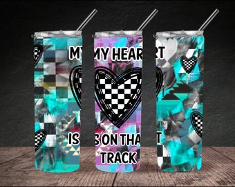 My heart is on that track PNG for sublimation