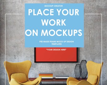 Frame Mockups Mockups Bundle Artwork In Frame Mockups Design Services To Put Your Art Into Pre Made Mockup Frame Interior Design Templates 100 Logo Psd Vector Mockup Templates