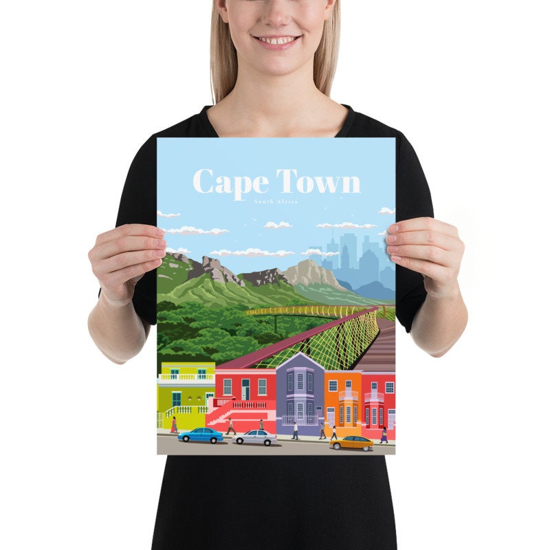 Cape Town Print Cape Town Wall Art Cape Town Poster South Etsy
