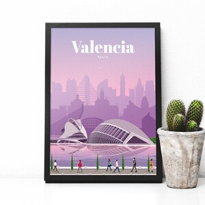 Spain travel poster - Valencia print