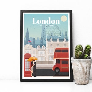 London Print - London poster - London Wall Art Print - England Poster | Travel Poster