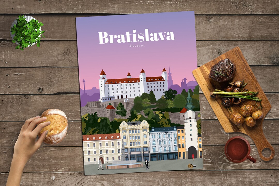 Bratislava Print, Bratislava Travel Poster, Bratislava Wall Art