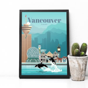 Kanada Reiseposter - Vancouver Print