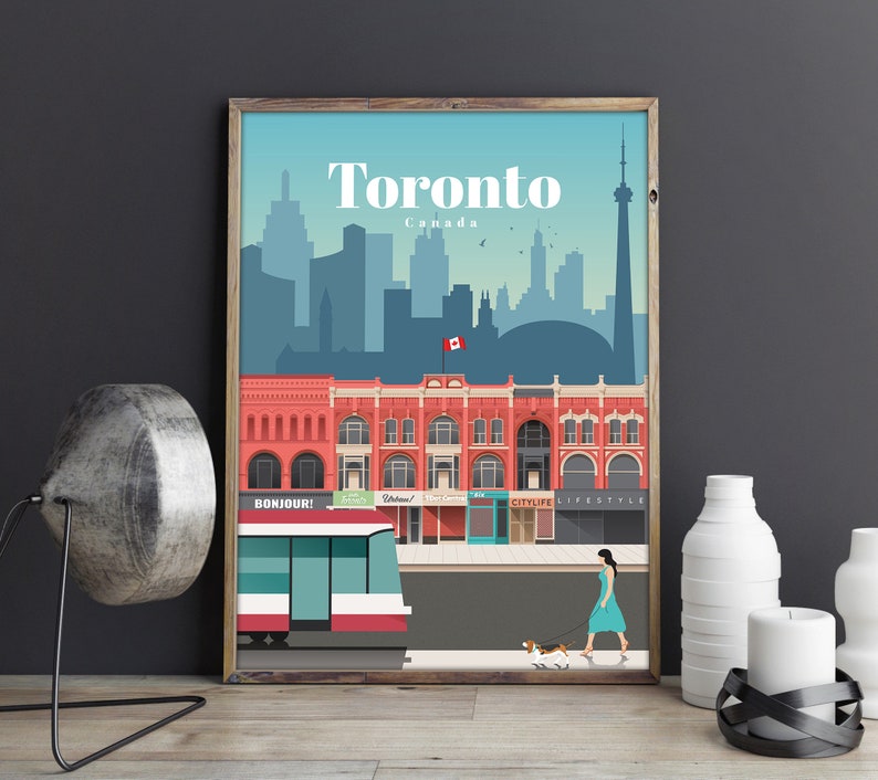 Toronto Print Toronto Wall Art Toronto Poster Canada Print Etsy UK