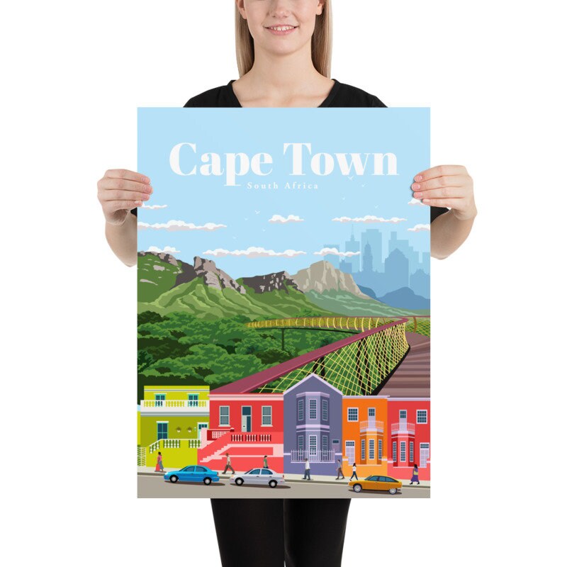 Cape Town Print Cape Town Wall Art Cape Town Poster South Etsy
