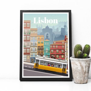 Lisbon print - Portugal poster - travel poster