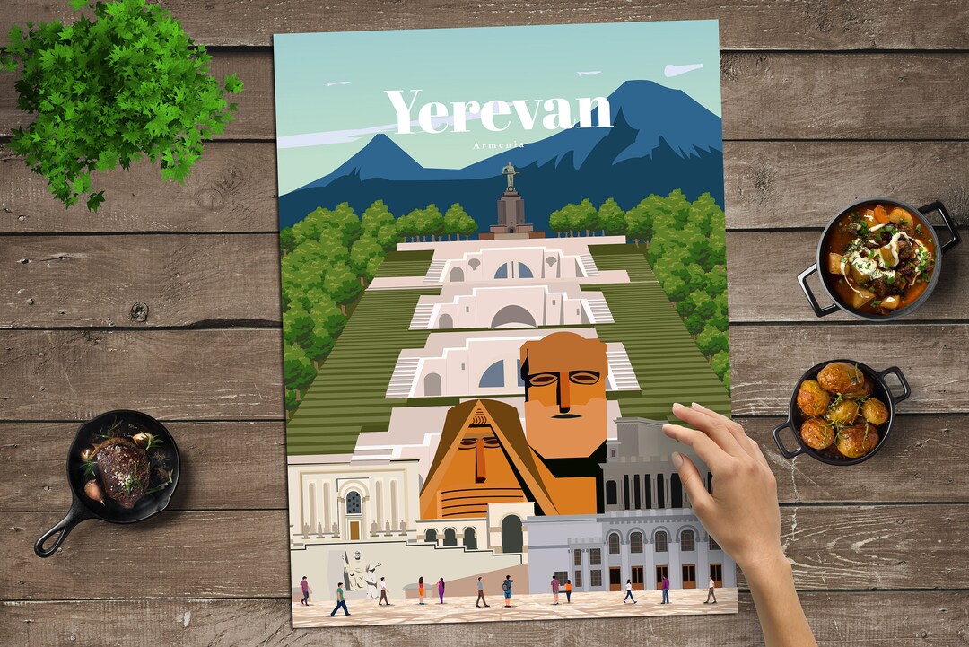 Yerevan Print, Yerevan Wall Art, Yerevan Poster, Armenia Wall Art Print, Armenia Travel Poster