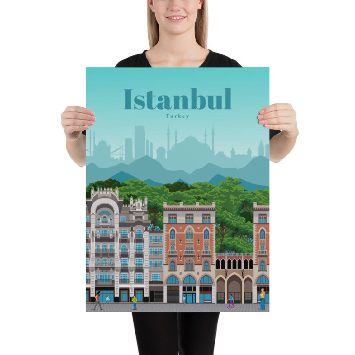 Istanbul Print Istanbul Wall Art Istanbul Poster Turkey Etsy UK