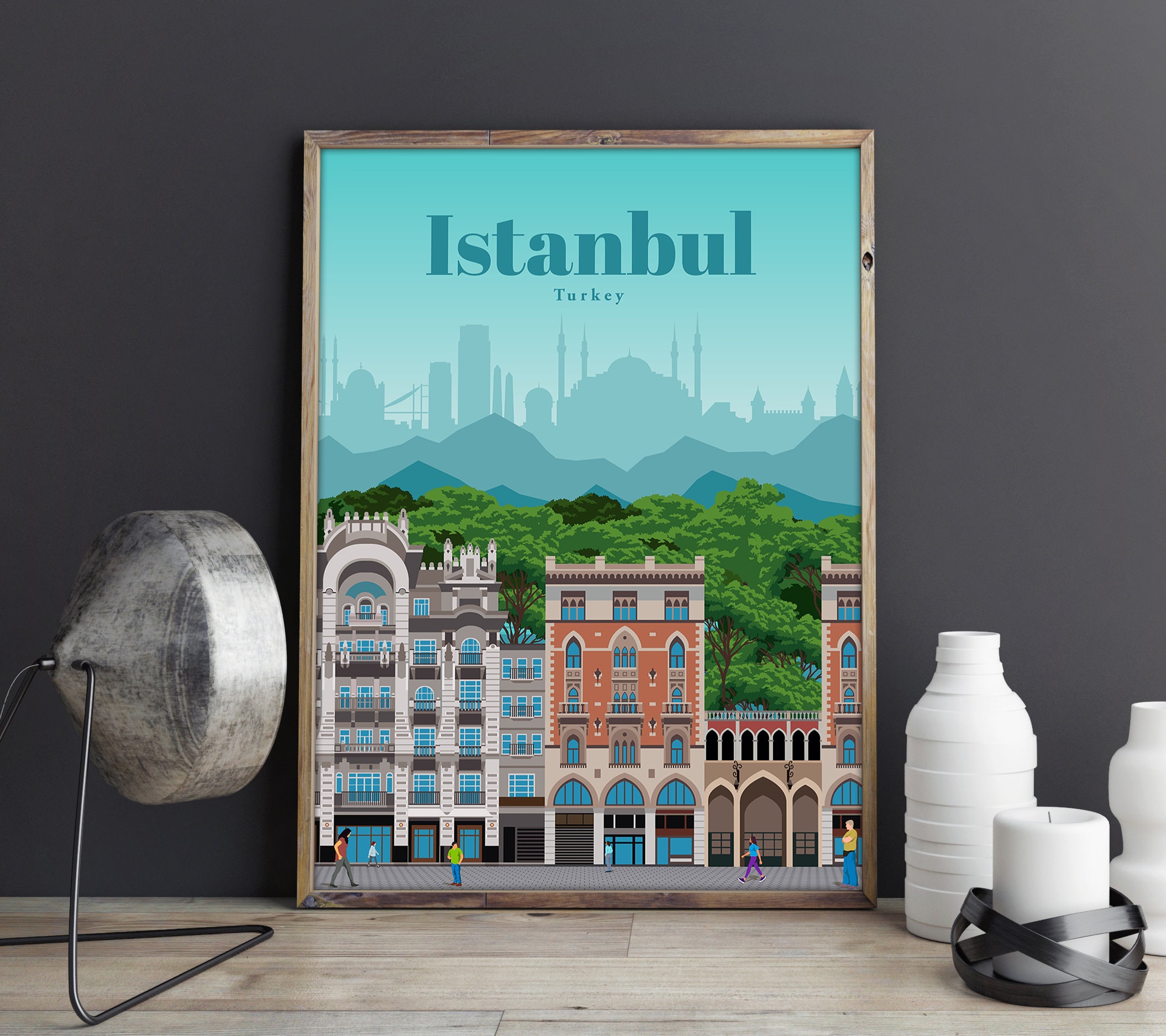 Istanbul Print Istanbul Wall Art Istanbul Poster Turkey Etsy UK