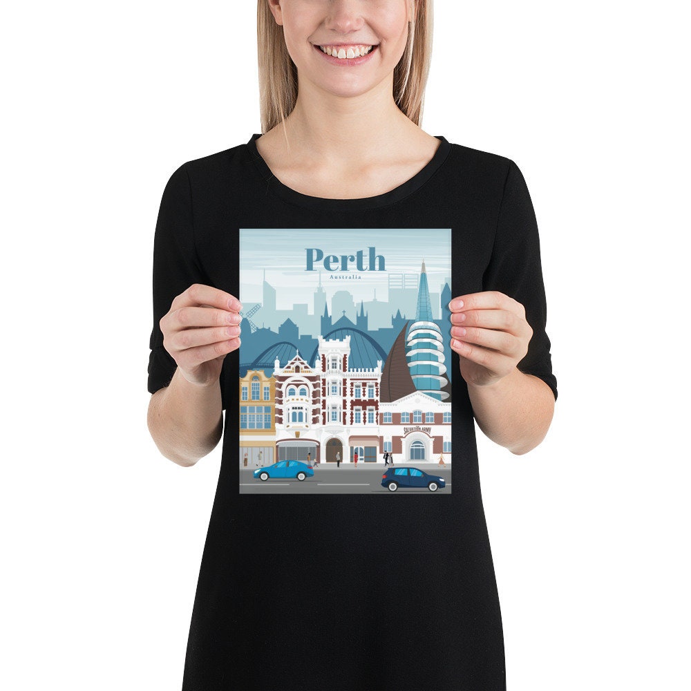Perth Community Posters Perth Print, Perth Wall Art, Perth Poster, Australia Wall Art Print ...