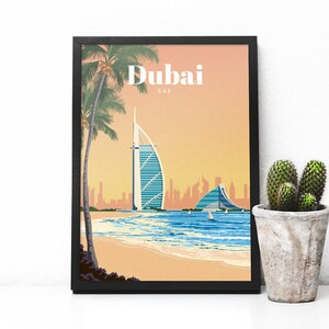 UAE travel poster - Dubai print