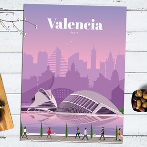Valencia Print, Valencia Wall Art, Valencia Poster, Valencian Community, Spain Print, Spain Wall Art, Spain Poster, Architecture Print