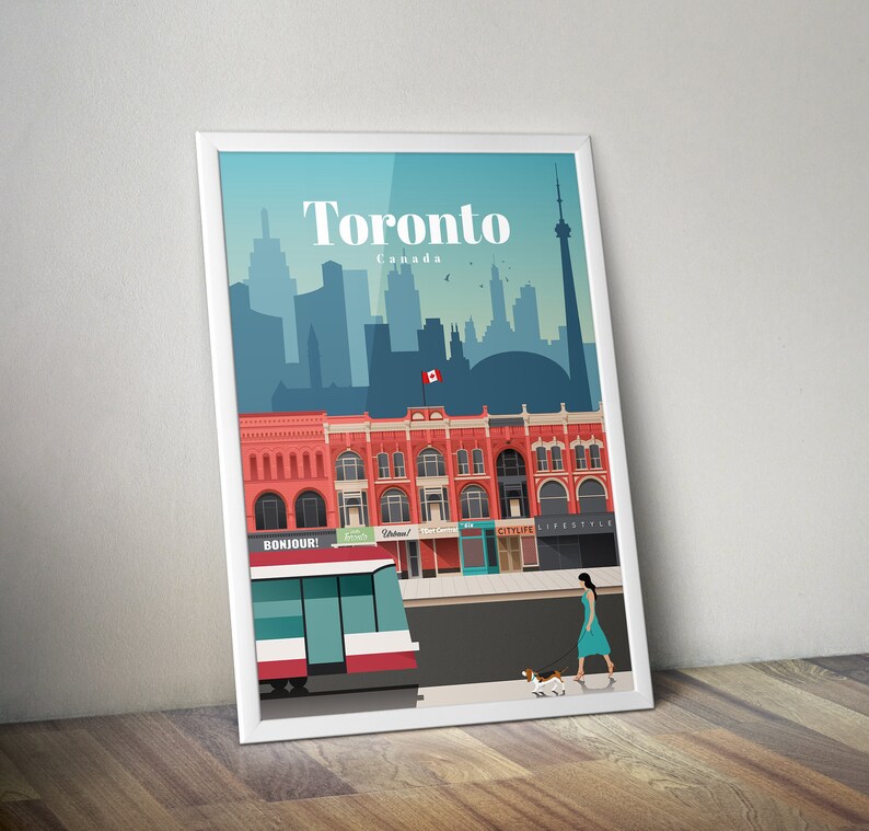 Toronto Print Toronto Wall Art Toronto Poster Canada Print Etsy UK