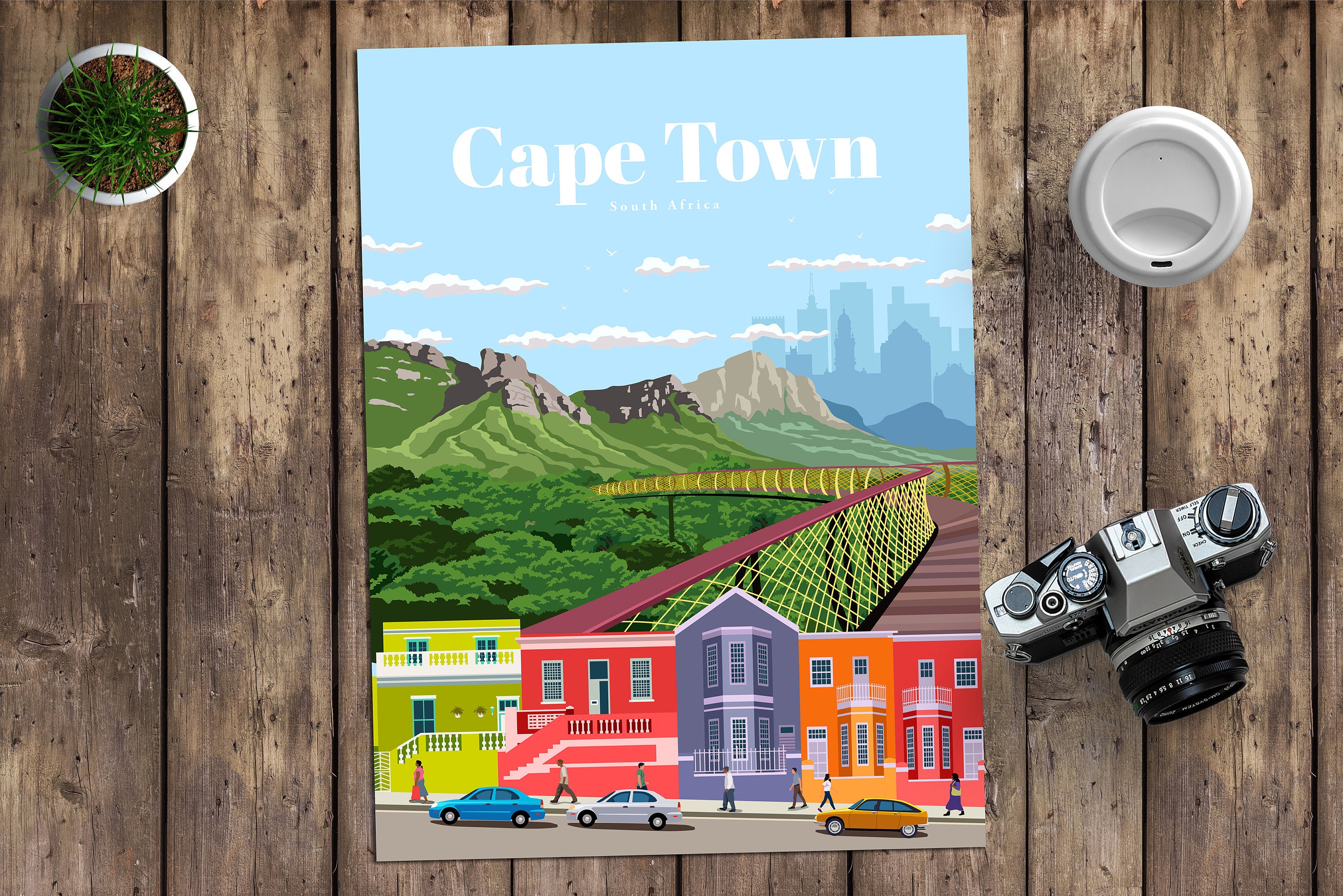 Cape Town Print Cape Town Wall Art Cape Town Poster South Etsy
